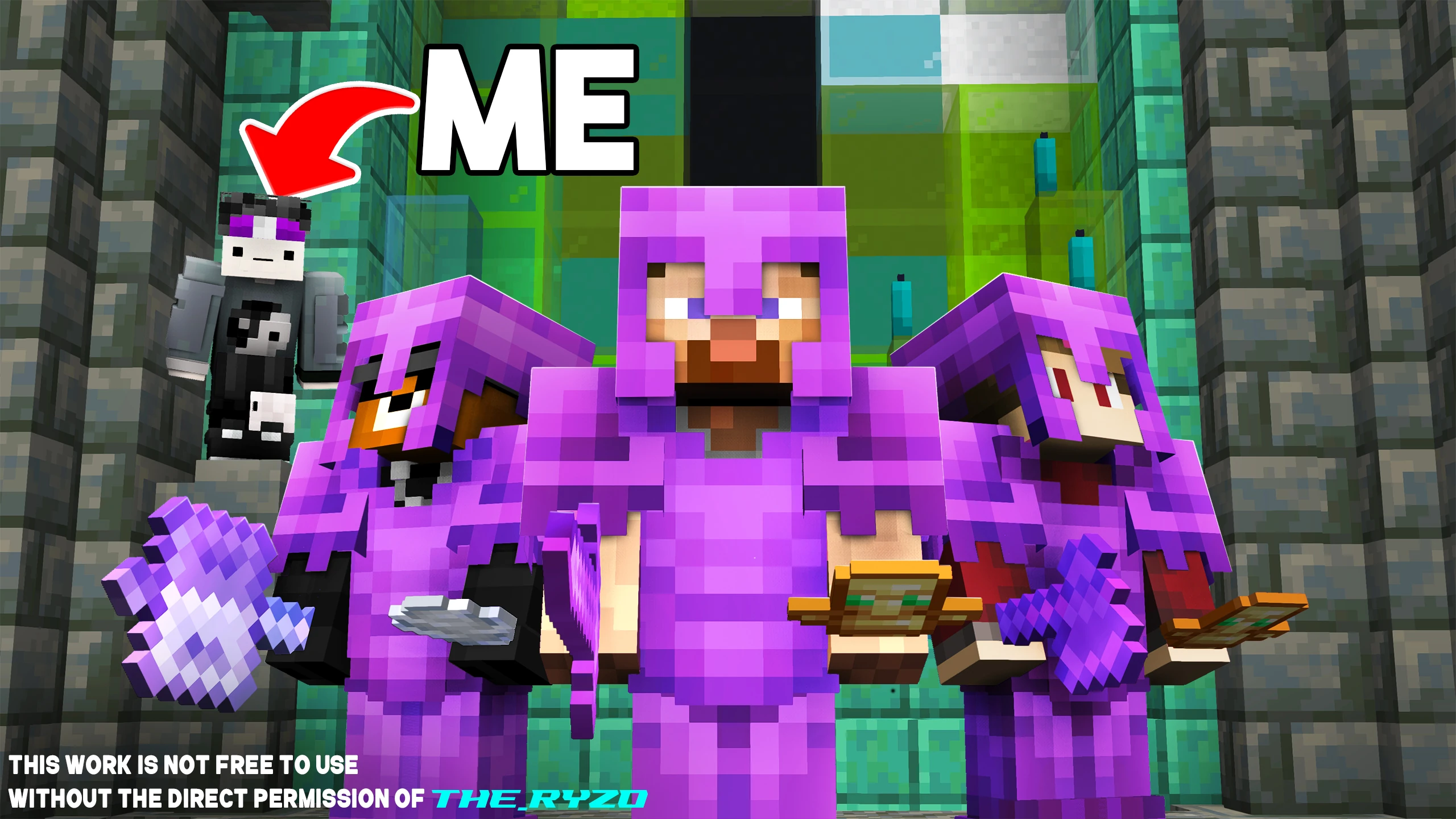 RYZO — Minecraft thumbnail — 02